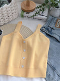 Cropped Feminino Malha Decote em V - Emporioiberio