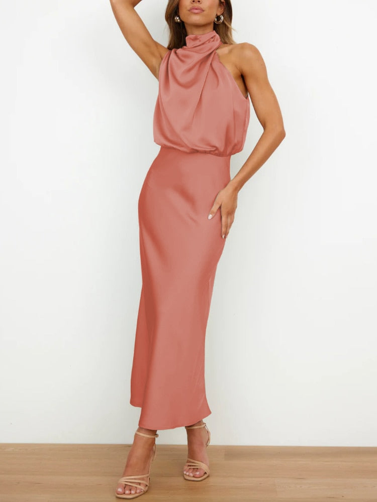 Vestido Seda Sem Manga - Emporioiberio