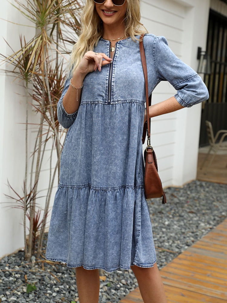 Vestido Midi Monocromático - Emporioiberio